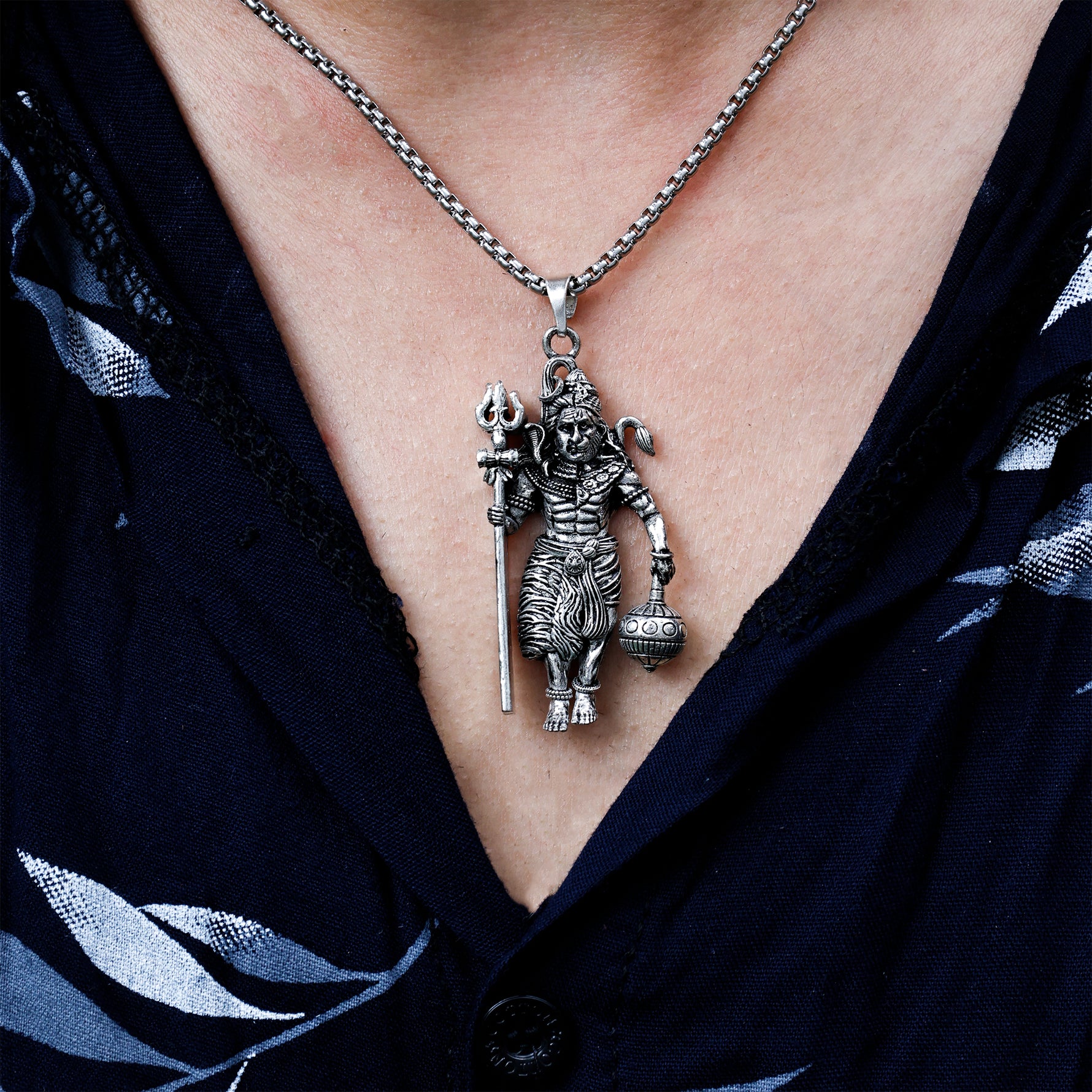 Shiv & Hanuman ji Pendent - Abhimantrit