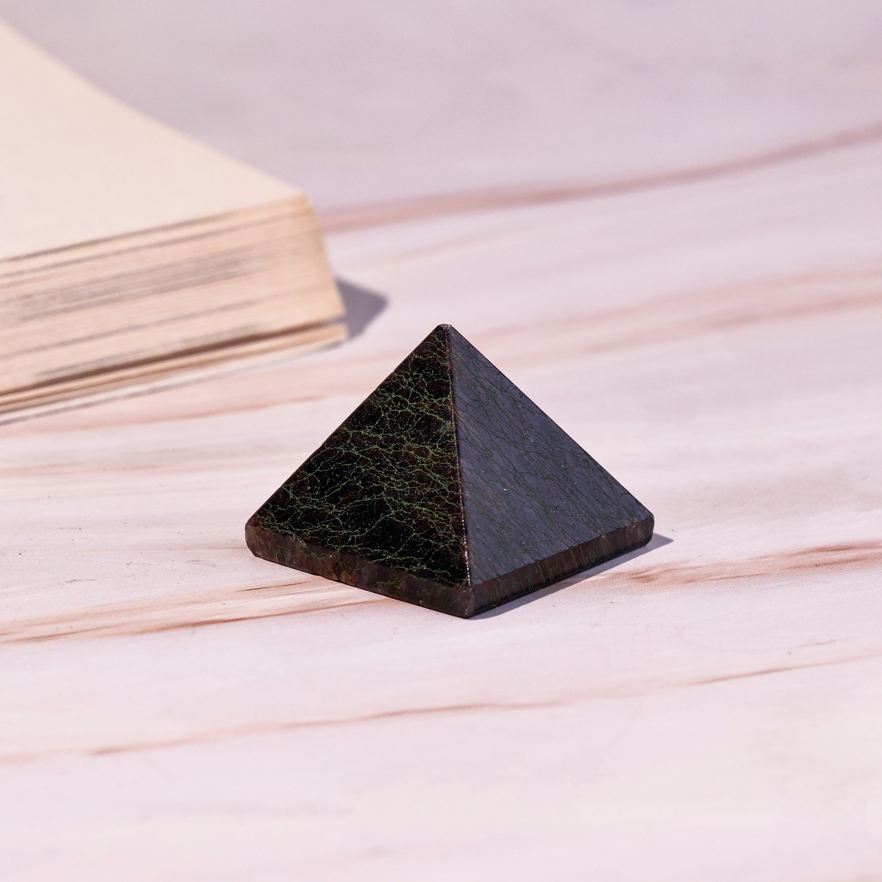 Black Taurmaline Pyramid - Abhimantrit