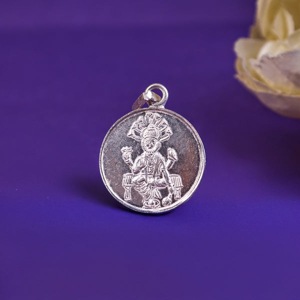 Narsinga Bhagwan Yantra Pure Silver Pendant