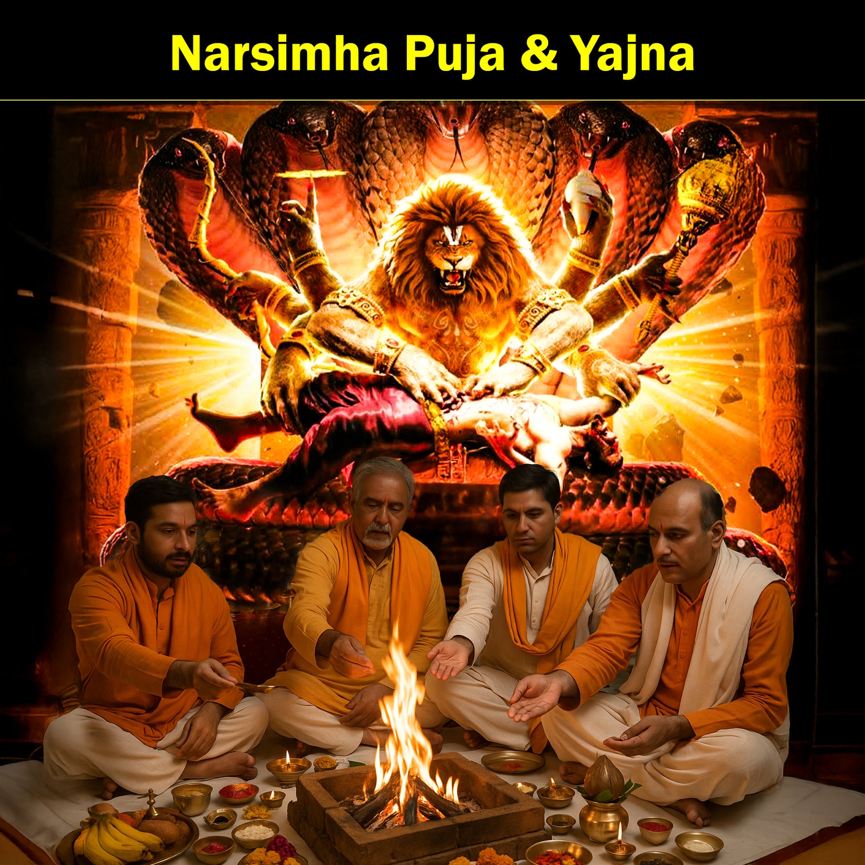 Narsimha Puja & Yajna: Seek Protection and Strength from the Divine Guardian