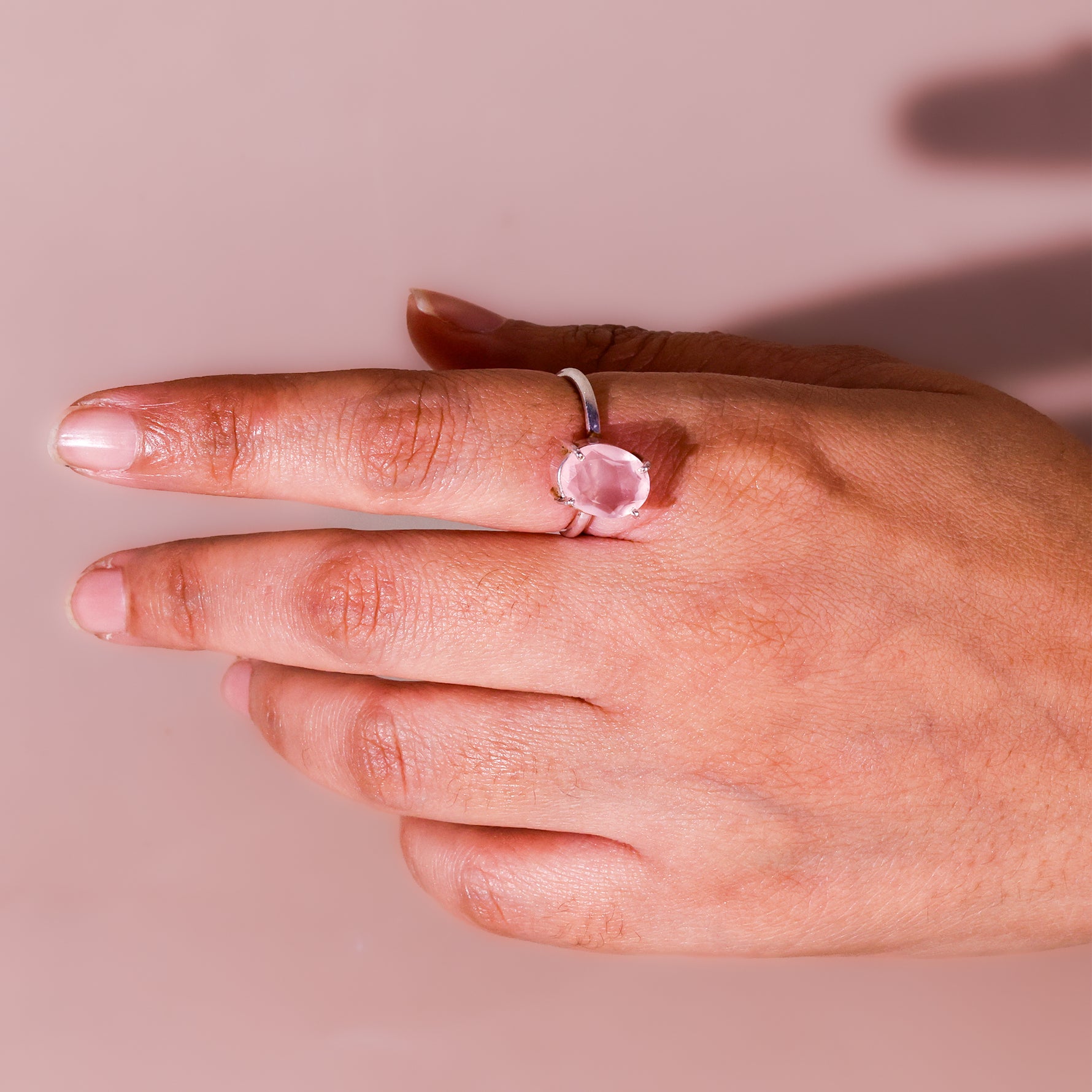 Rose Quartz RingRose Quartz Ring - Abhimantrit & Certified