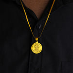 Gold Plated Hanuman Pendant : IGP Plating Pendant - Abhimantrit