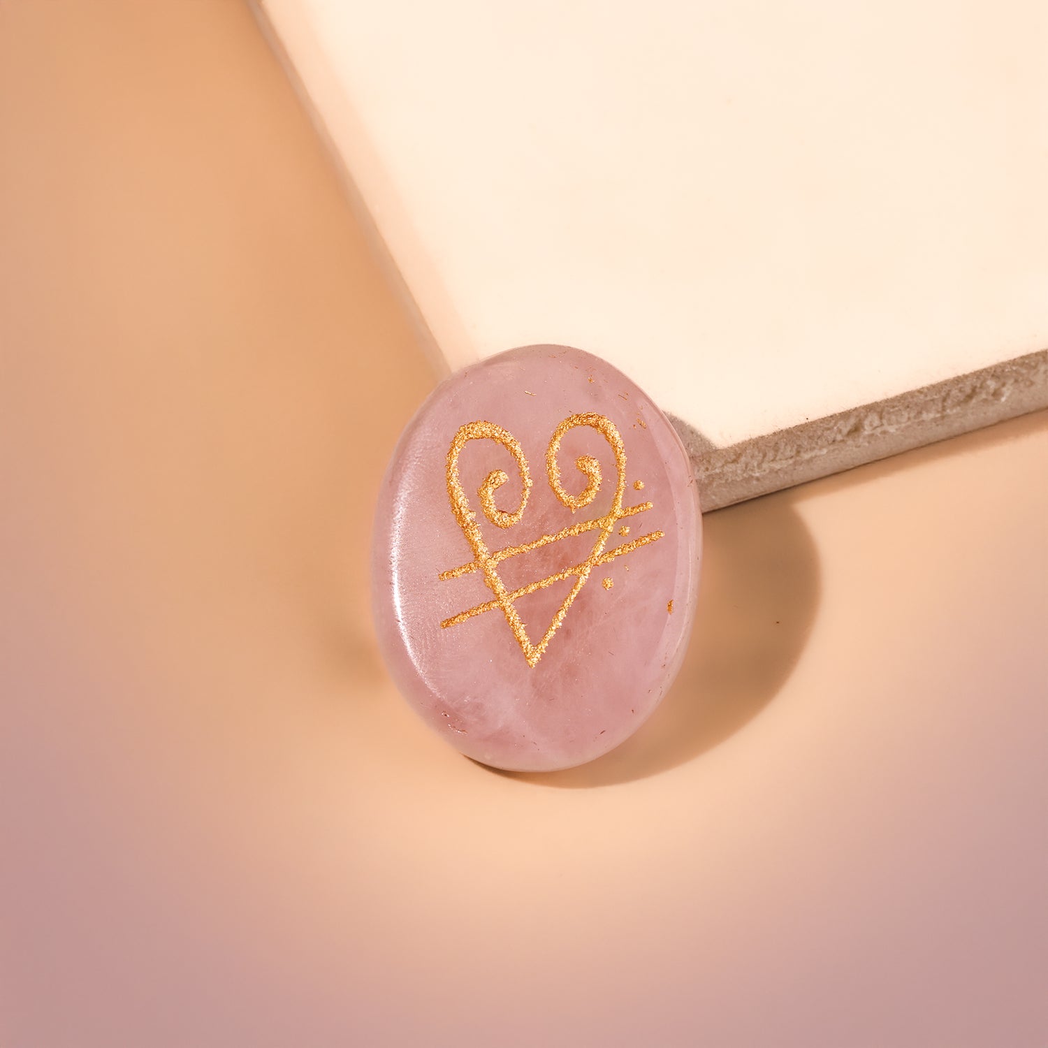 Rose Quartz Zibu Coin -  Abhimantrit