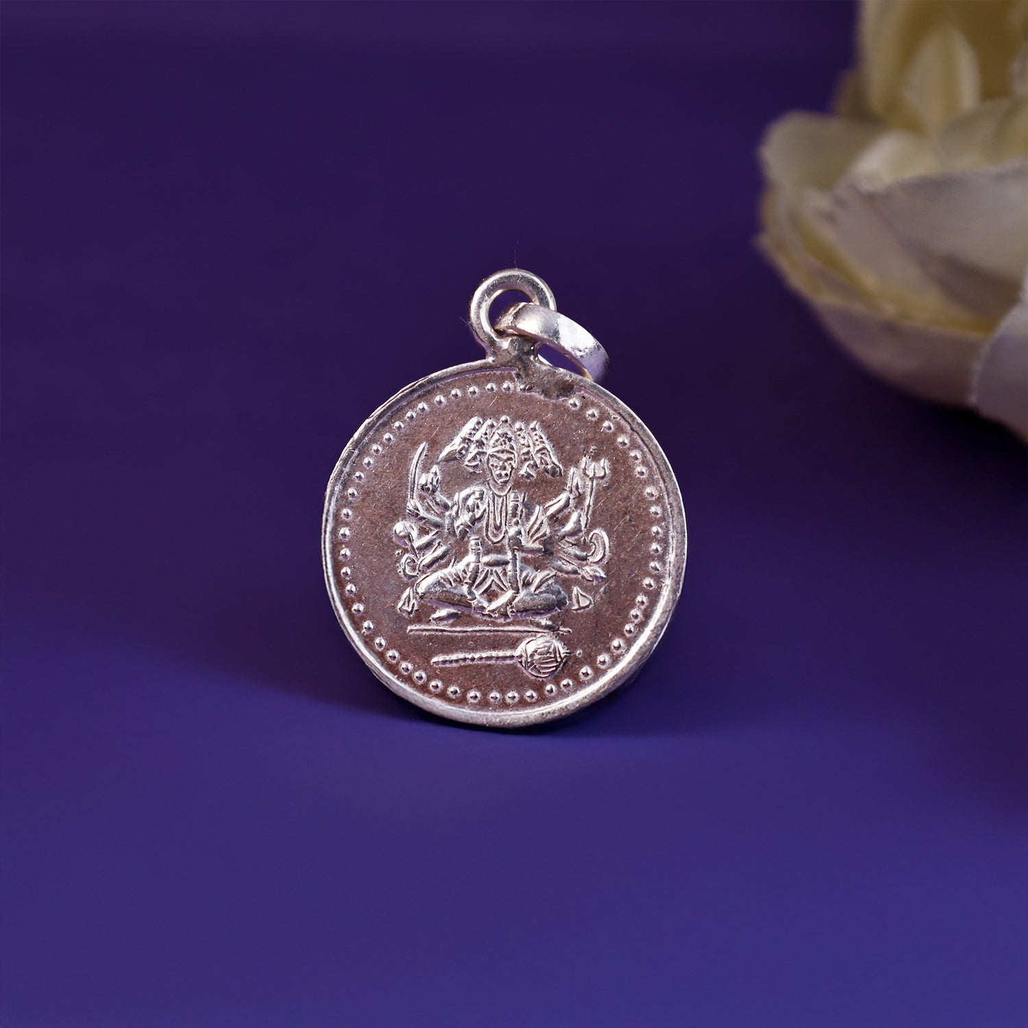 Shree Panch Mukhi Yantra Pure Silver Pendant -  Abhimantrit