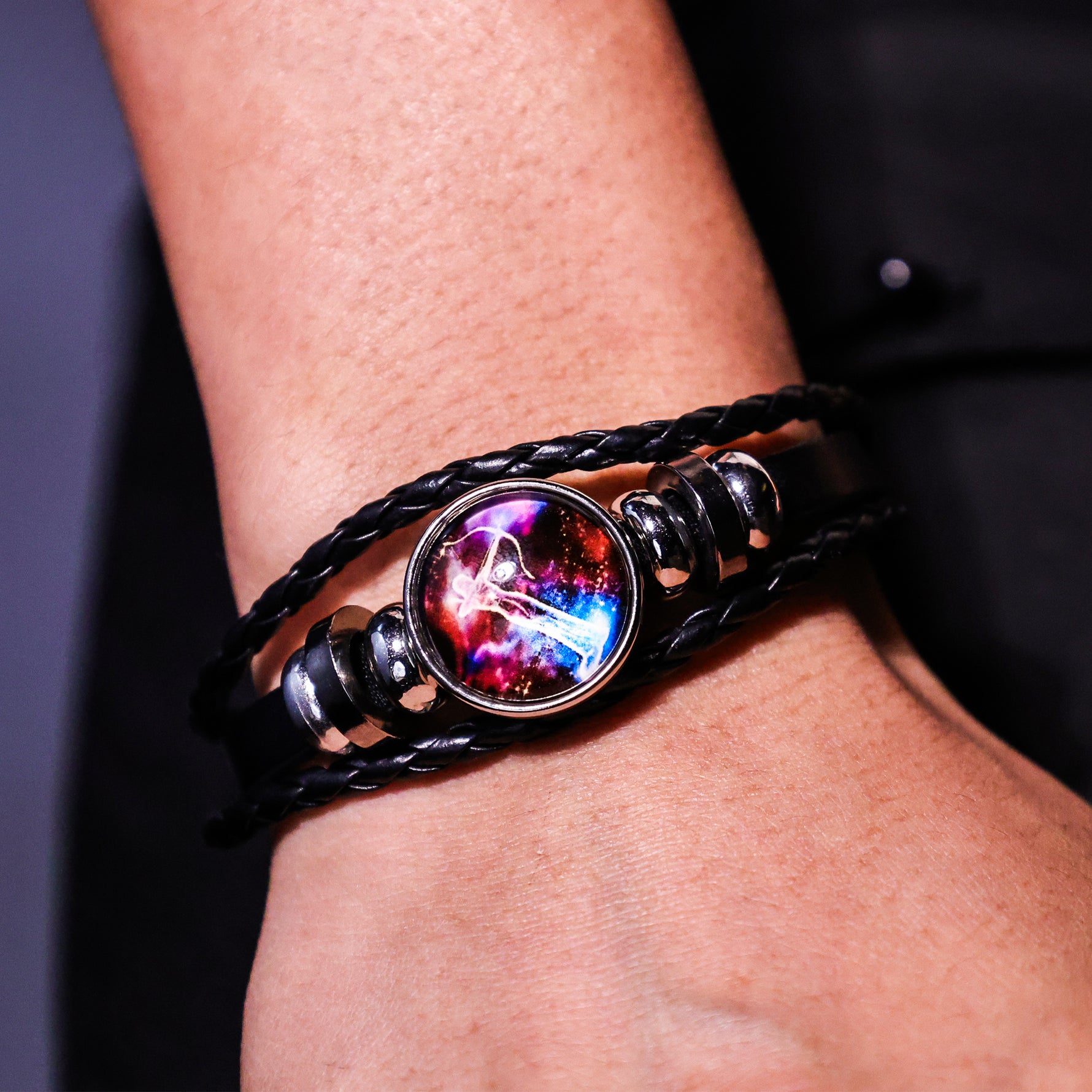 Sagittarius Leather BraceletSagittarius Leather Bracelet - Abhimantrit