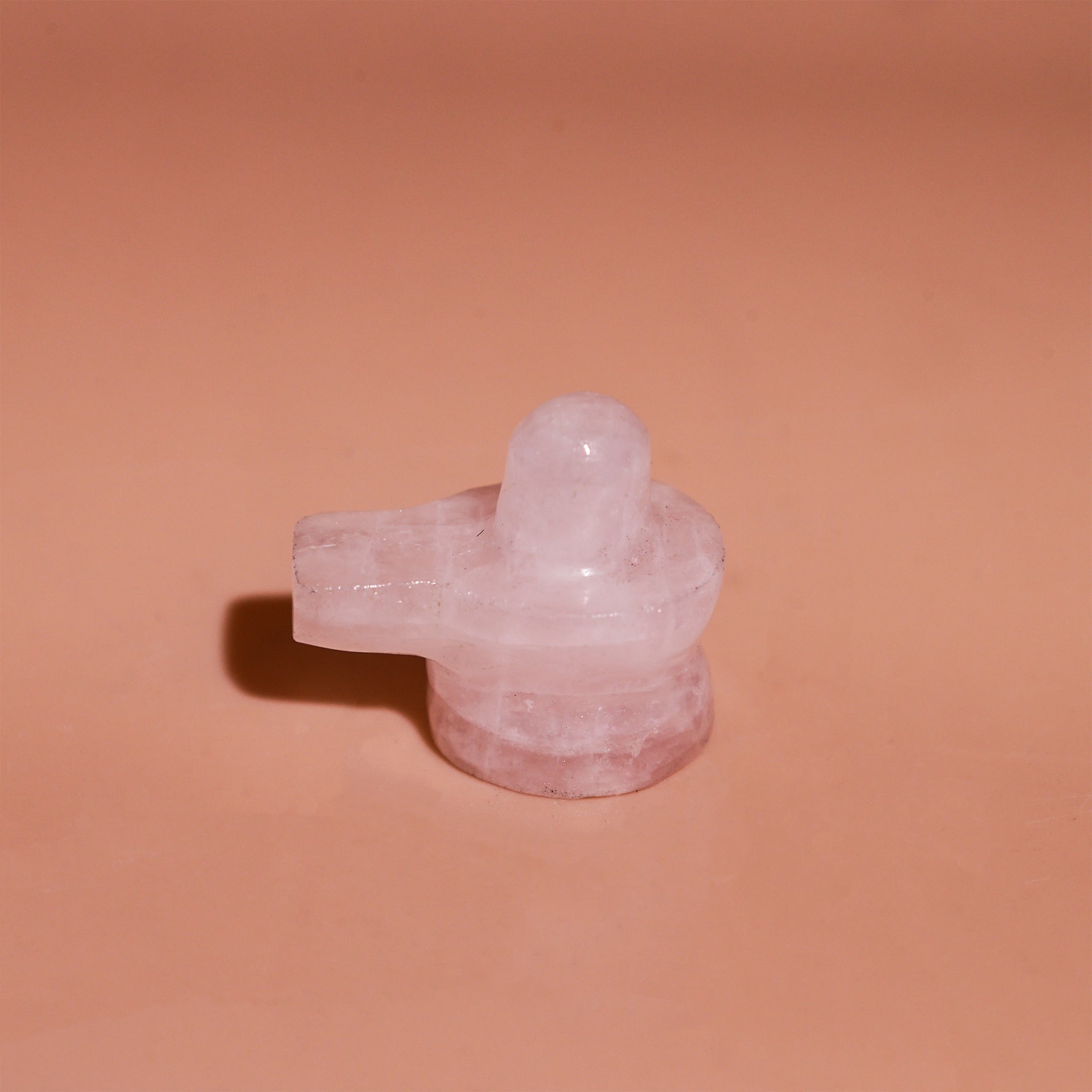 Rose Quartz Shivling Idol - Abhimantrit