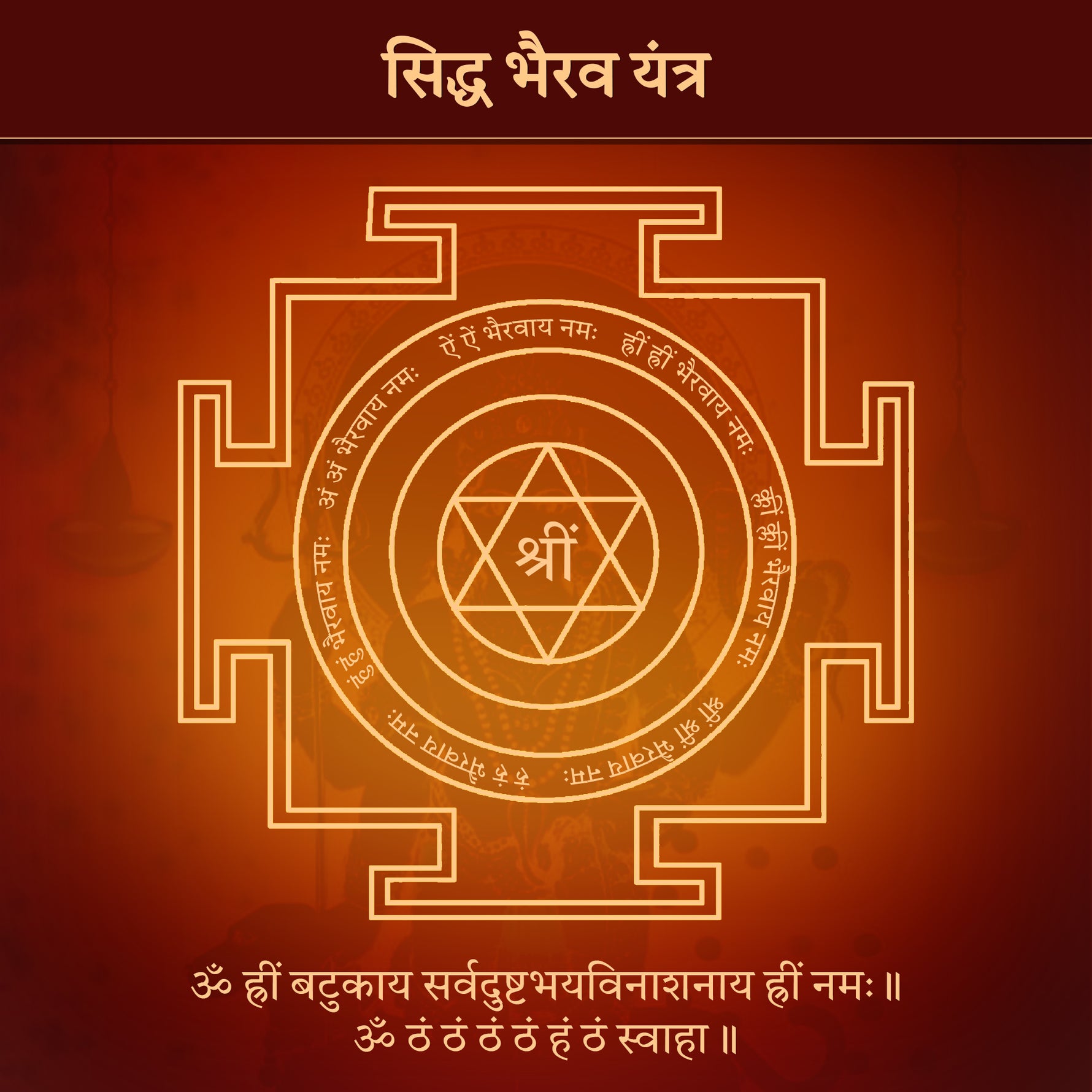 Bhairav Rudraksha Kavach Pendant (Pure Silver Tabeej) - Abhimantrit