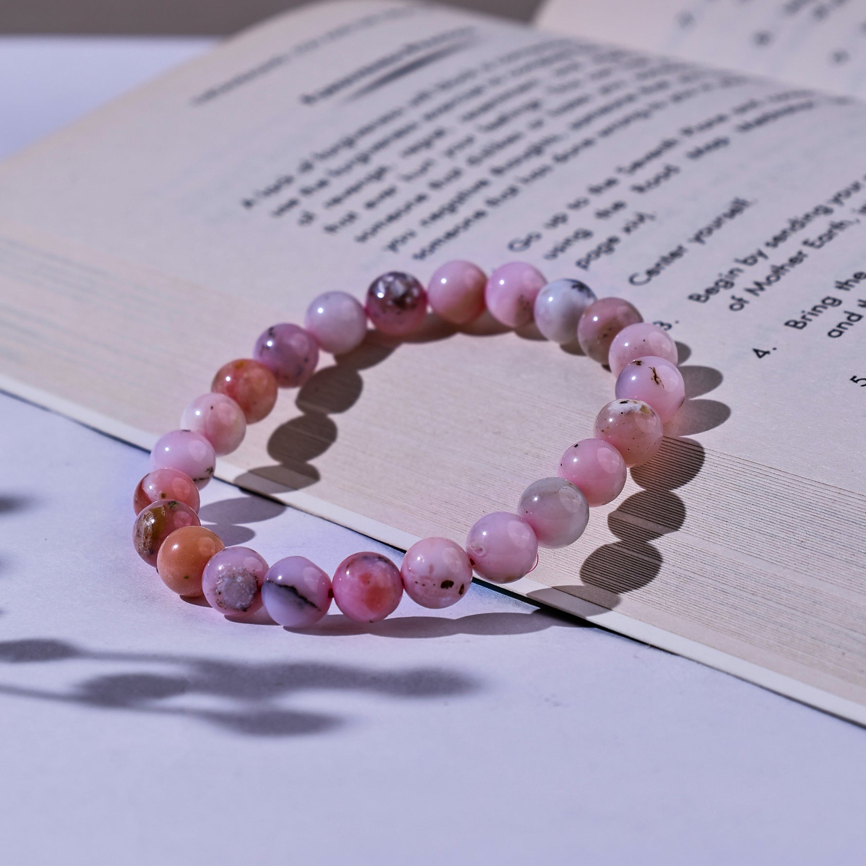 Pink Opal BraceletPink Opal Bracelet - Abhimantrit & Certified
