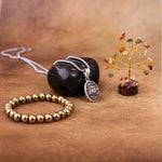 Pyrite Bracelet & Pendant With Tree (Combo)