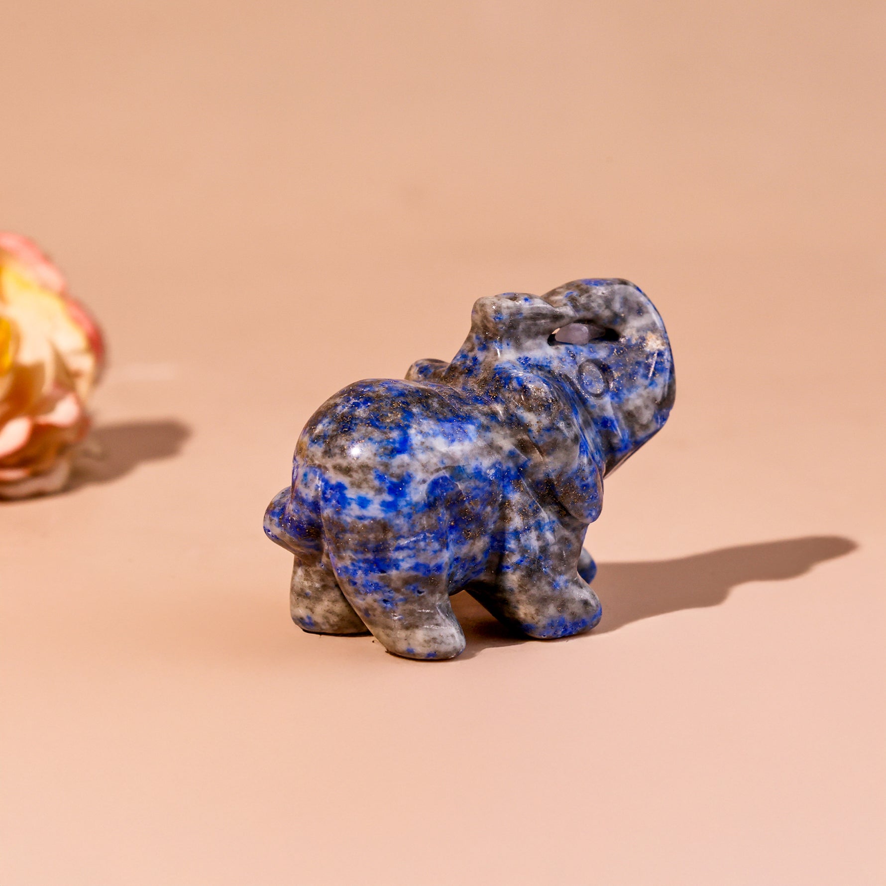 Lapis Lazuli Crystal Elephant - Abhimantrit