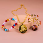 Pregnanct Bracelet & Krishna Kavach with Krishna Kavach & Pendant With Tree (Combo)
