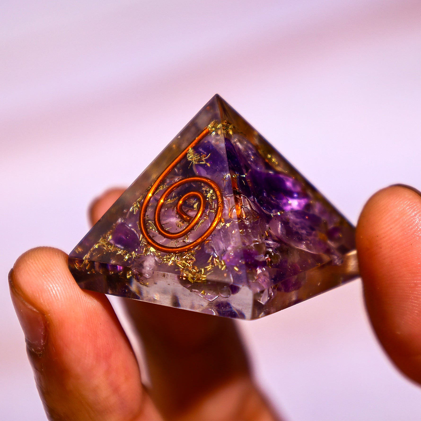 Amethyst Pyramid - Abhimantrit