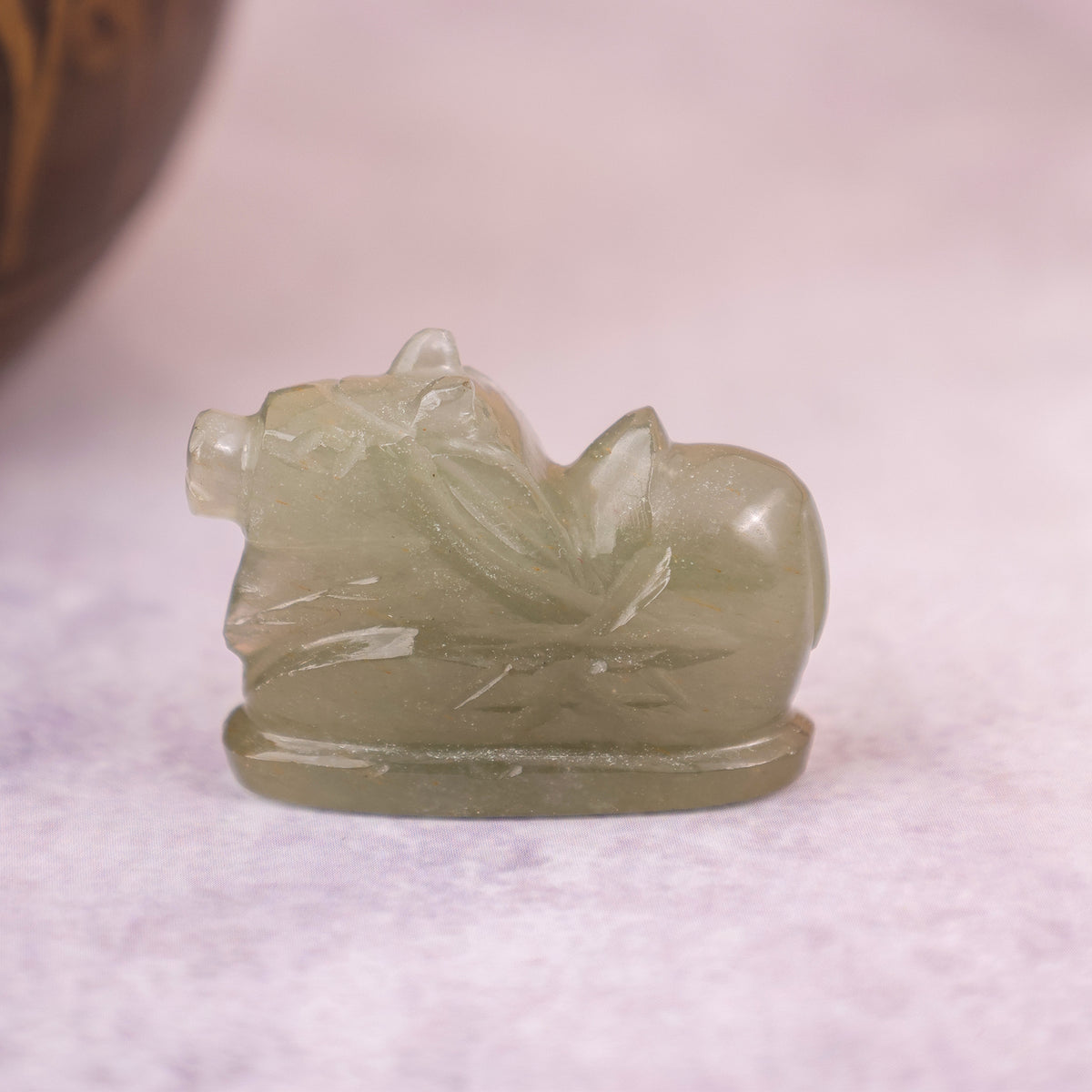 Green Aventurine Nandi - Abhimantrit