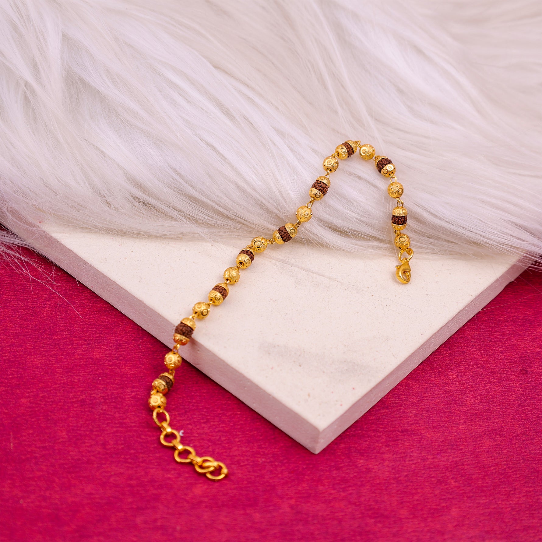 Rudraksha Divya Bracelet Gold Plated - Abhimantrit