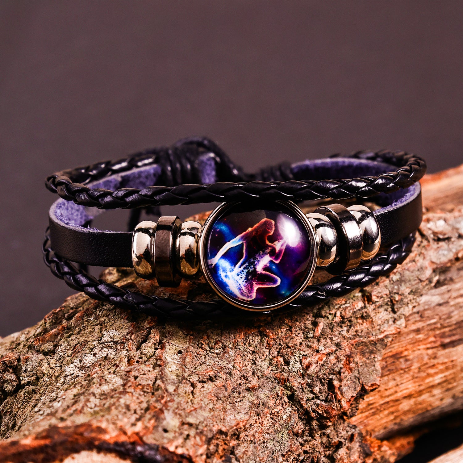 Aquarius Leather Bracelet