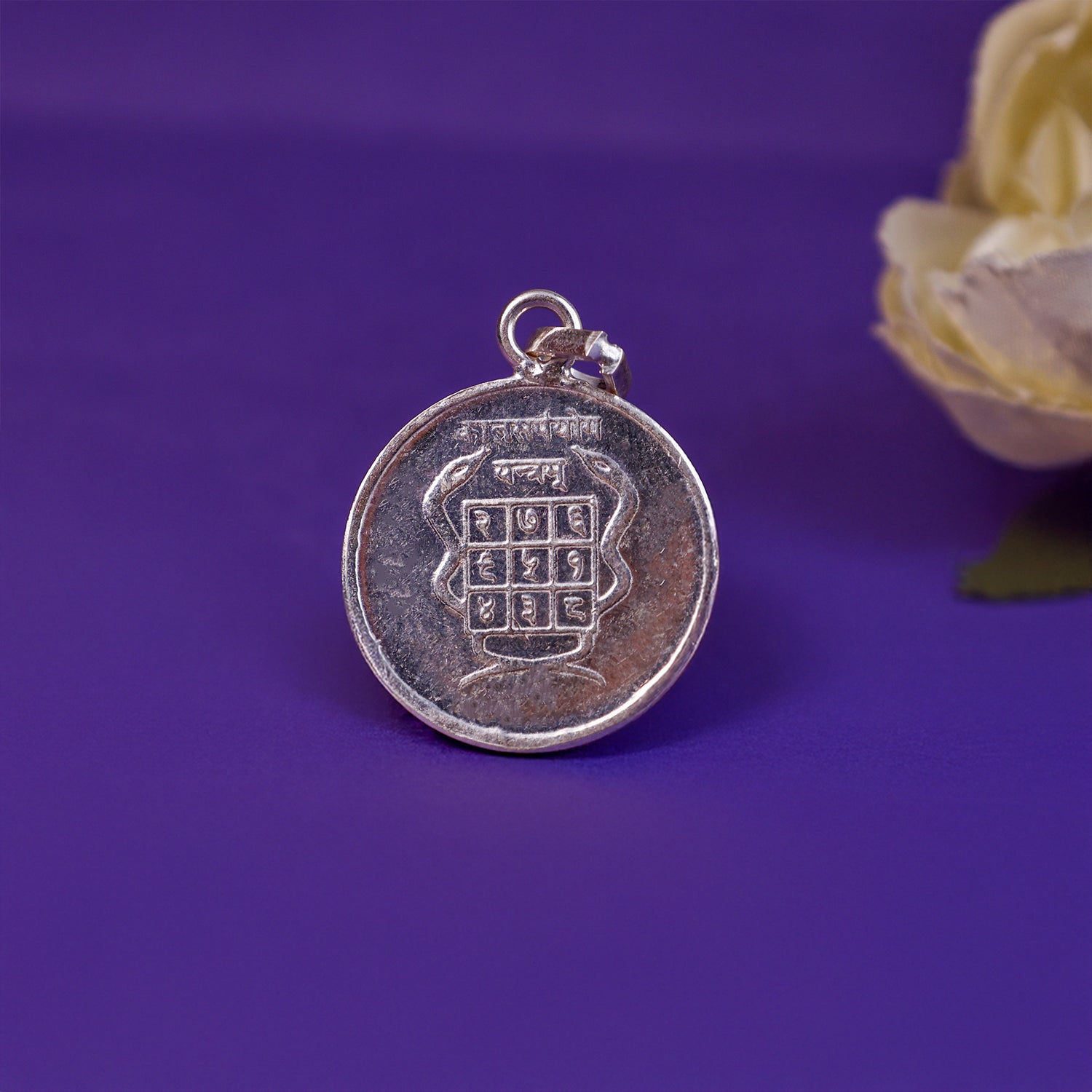 Shivling Yantra Pure Silver Pendant - Abhimantrit