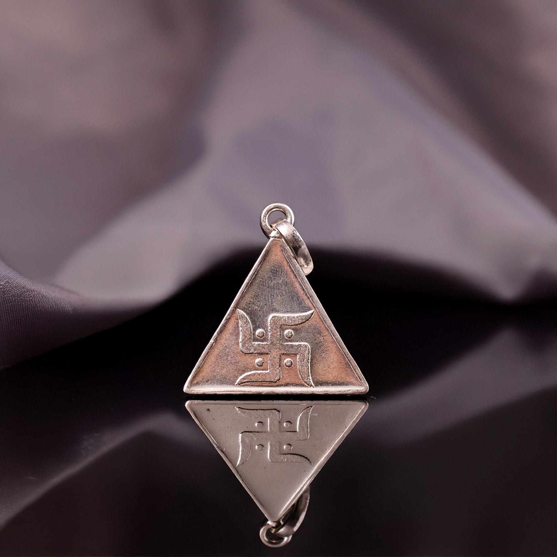 Trishakti Silver Surya Budh Yantra Pendant - Abhimantrit