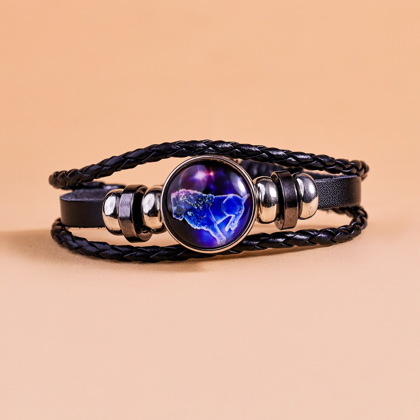 Leo Leather BraceletLeo Leather Bracelet - Abhimantrit