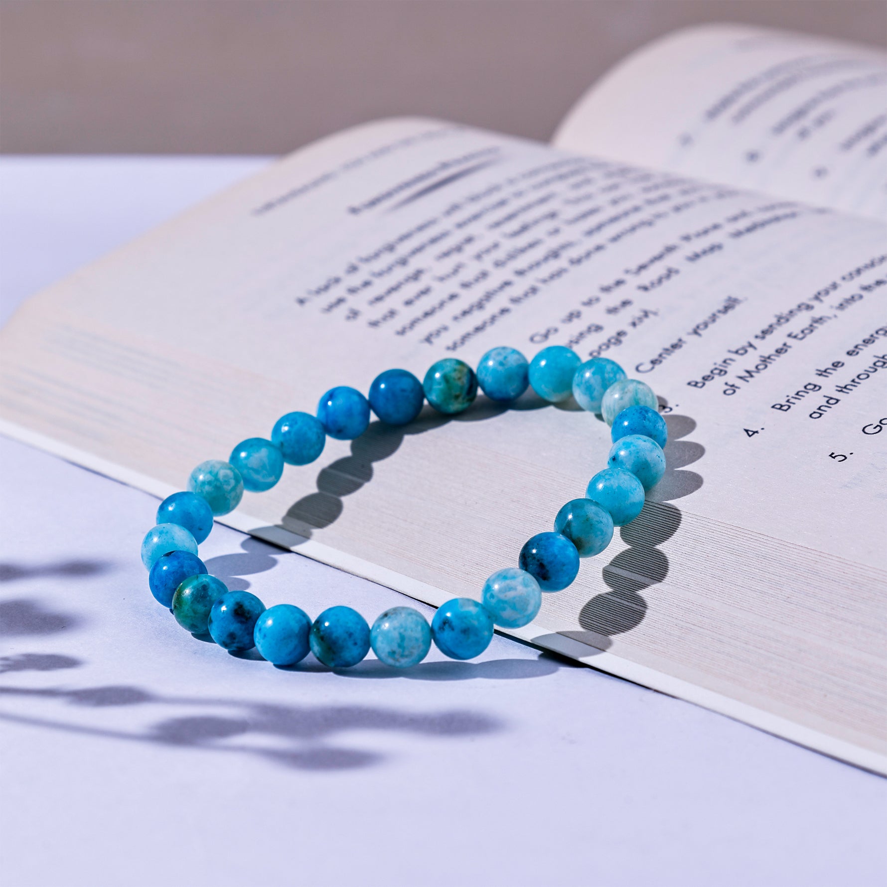 Blue Aragonite BraceletBlue Aragonite Bracelet - Abhimantrit & Certified