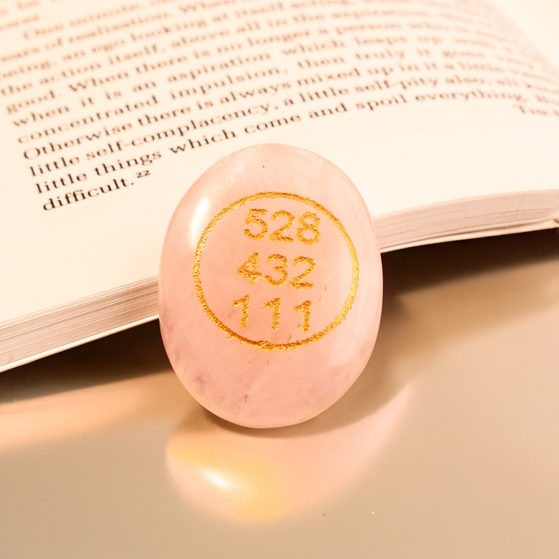 Rose Quartz Zibu Coin -  Abhimantrit