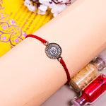 92.5 Pure Silver Round OM Rakhi 