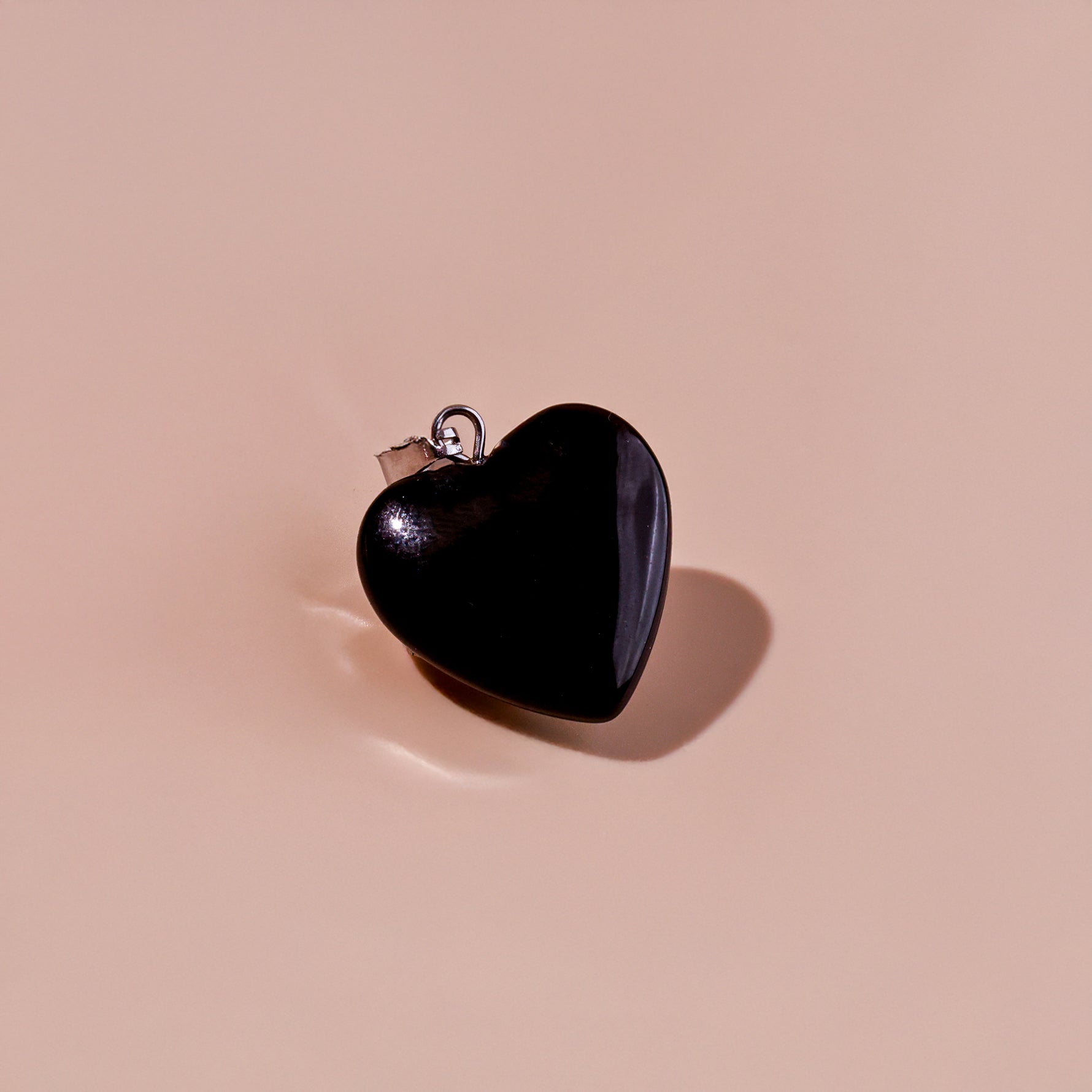 Black Obsidian Heart Pandent - Abhimantrit & certified