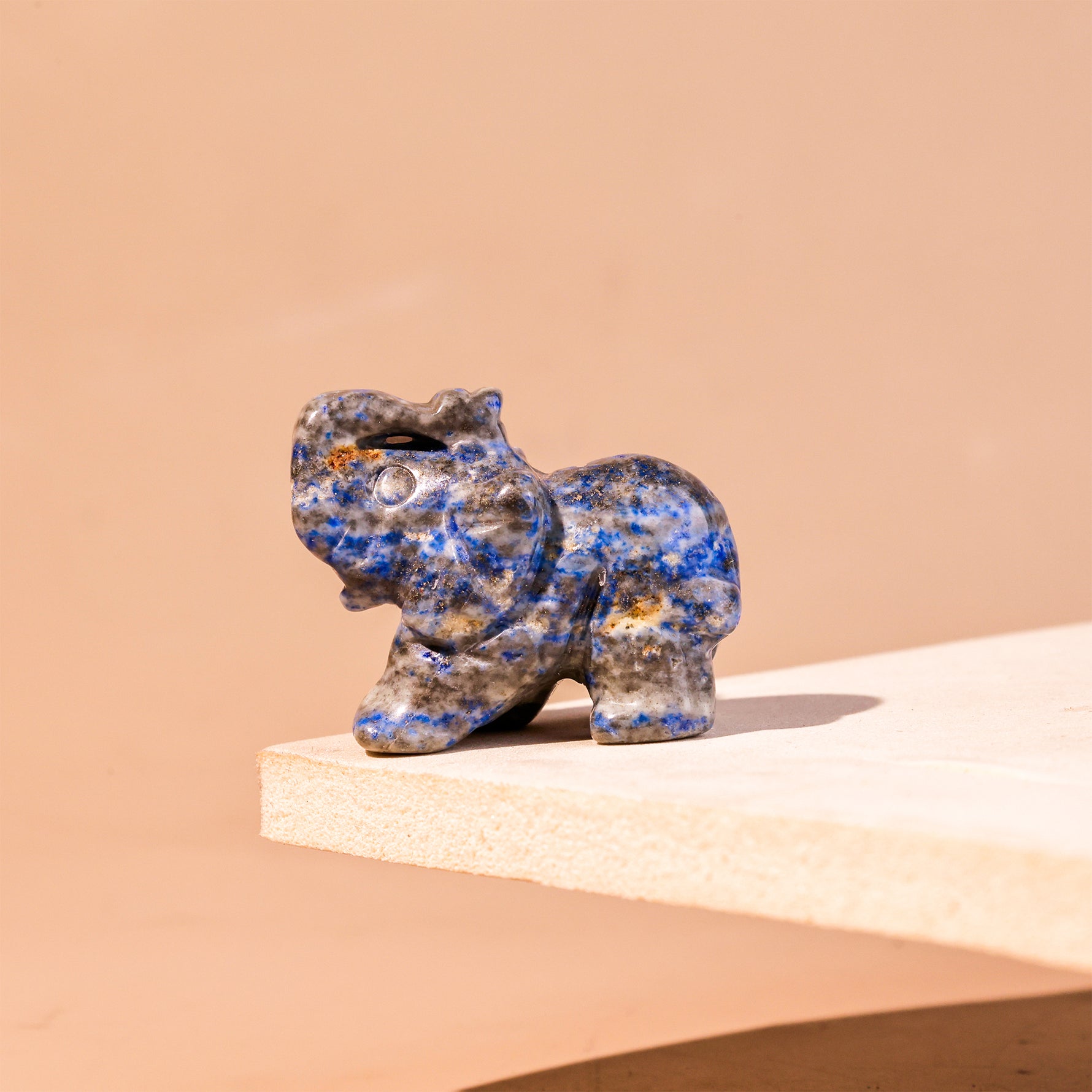 Lapis Lazuli Crystal Elephant - Abhimantrit