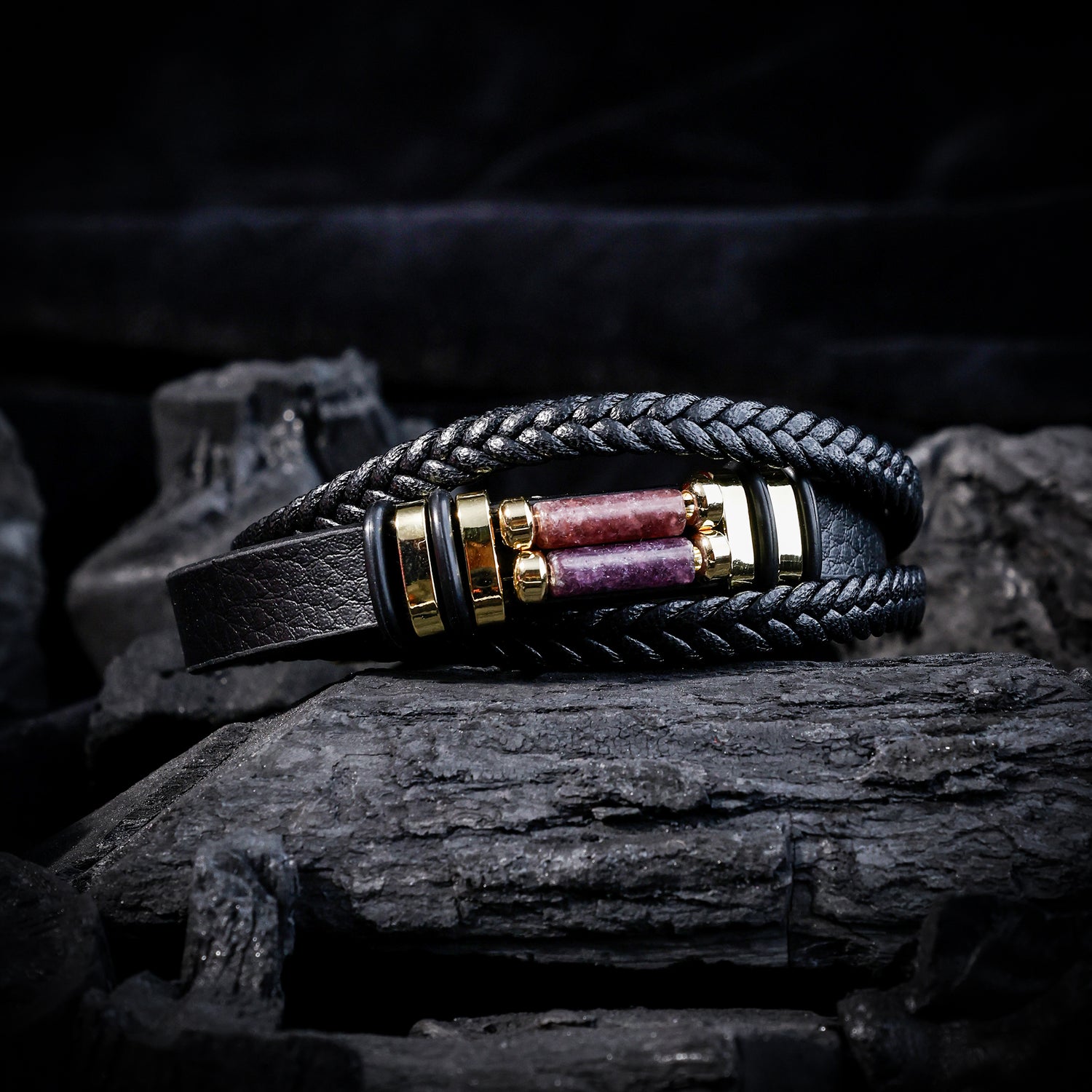 Howlite Leather Bracele
