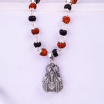 Karungali Rudraksha Mala with Mahadev Jyotirling Pendant 