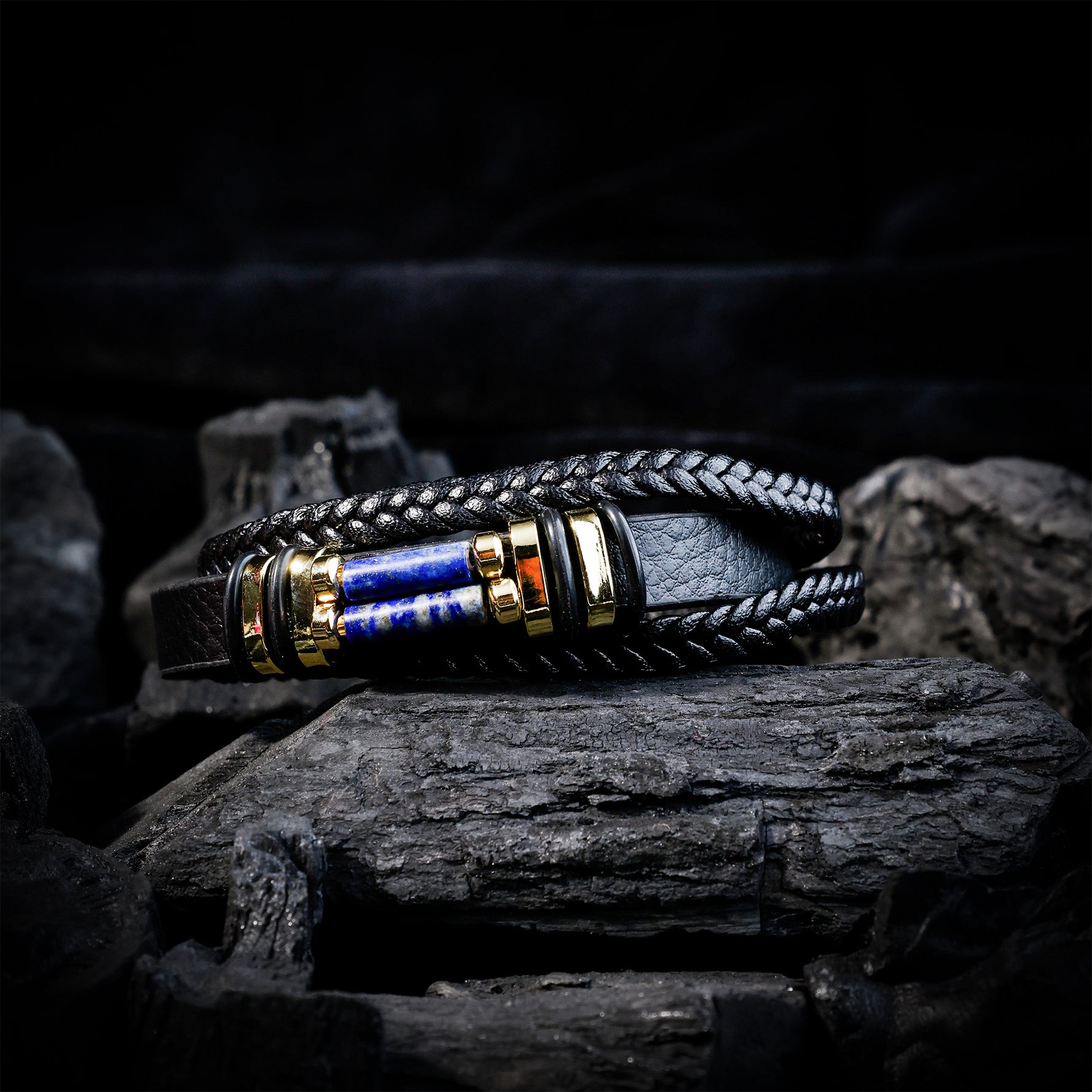 Lapis Lazuli Leather Bracelet Lapis Lazuli Leather Bracelet - Abhimantrit