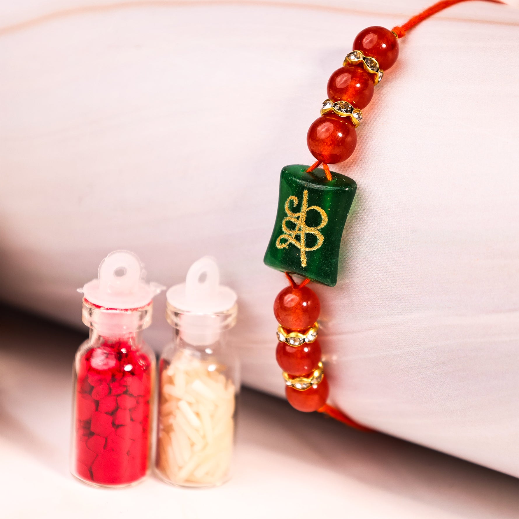Money Coin Reiki Symbol Rakhi (1 Piece) - Abhimantrit