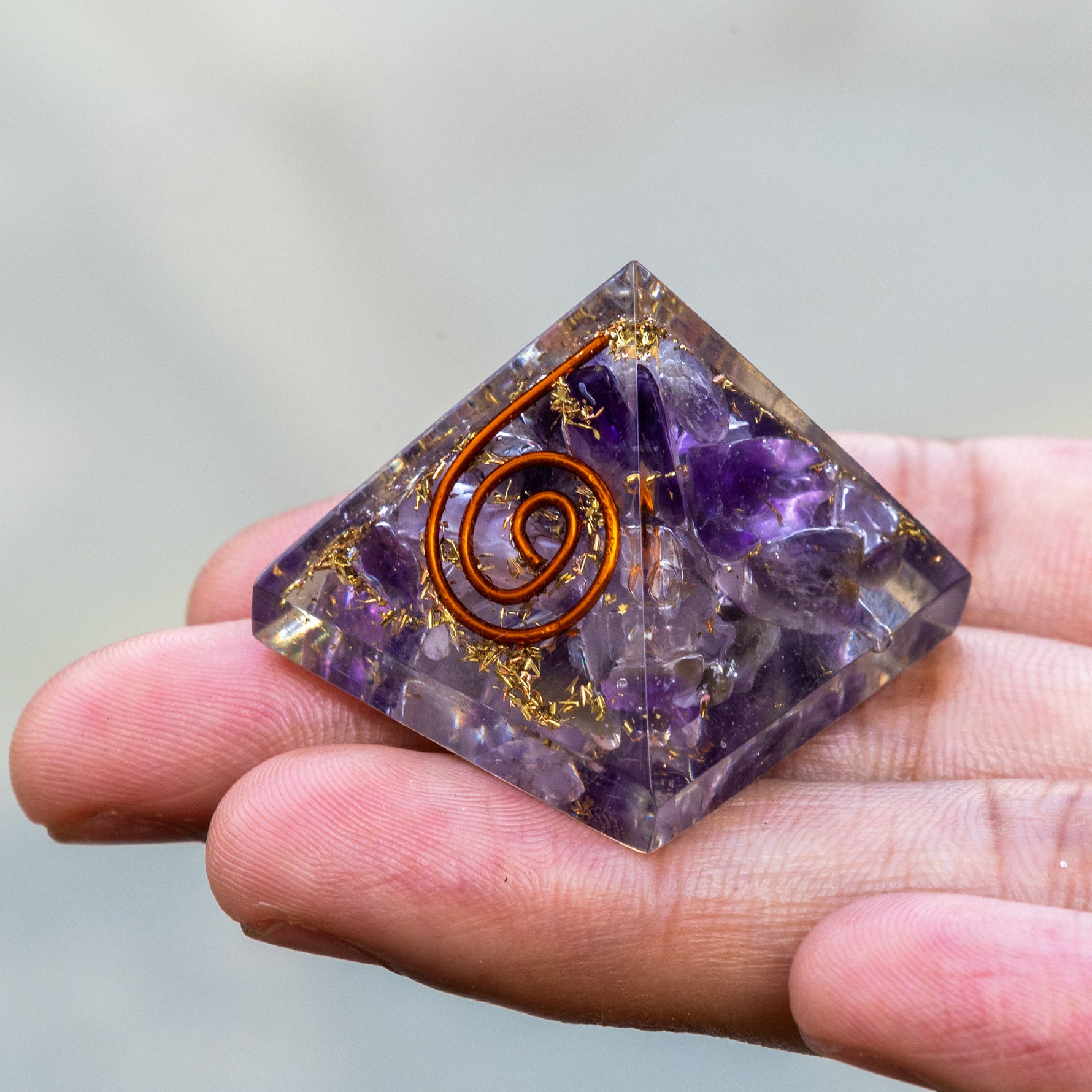 Amethyst Pyramid - Abhimantrit