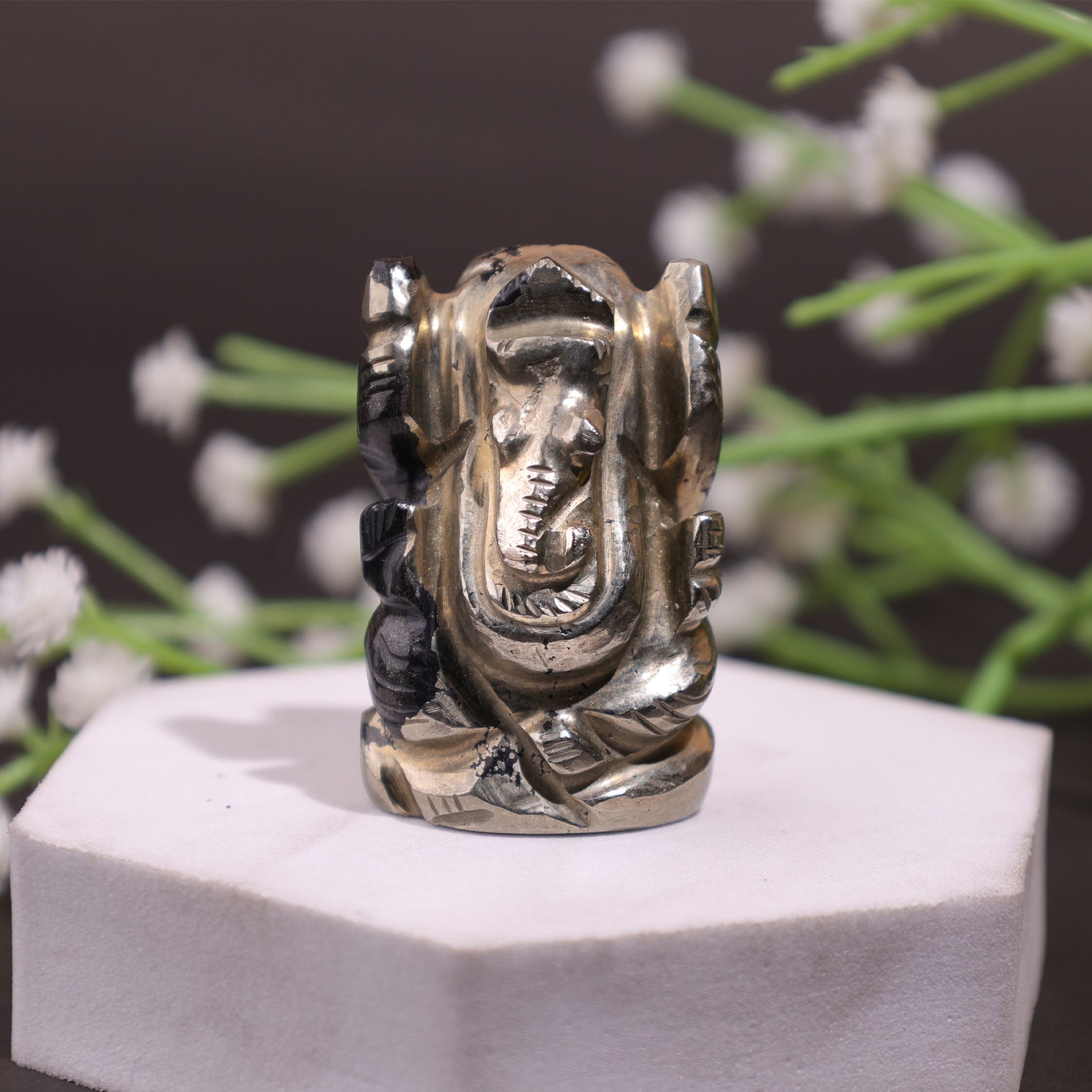 Pyrite Ganesha - Abhimantrit & Certified
