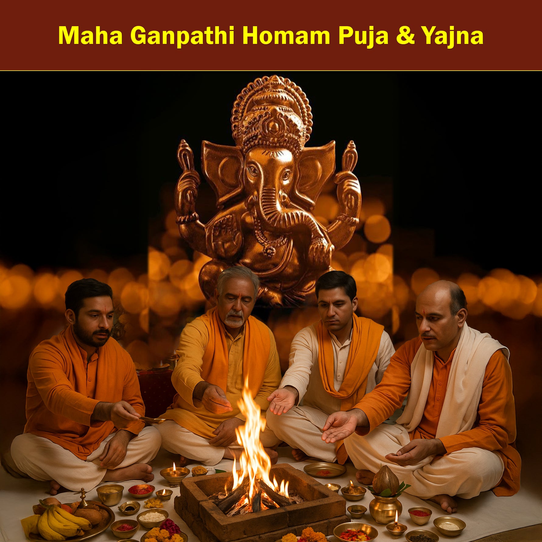 Maha Ganpathi Homam Puja & Yajna: For Removing Major Obstacles, Ensuring Success in Endeavors & Bringing Harmony into Life