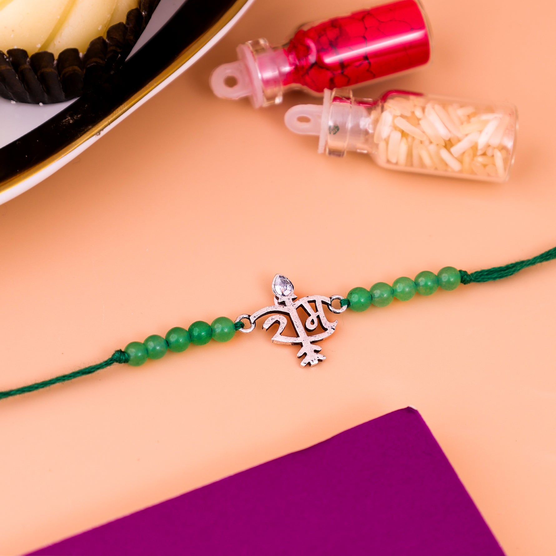 92.5 Pure Silver Ram Rakhi - Abhimantrit & Certified