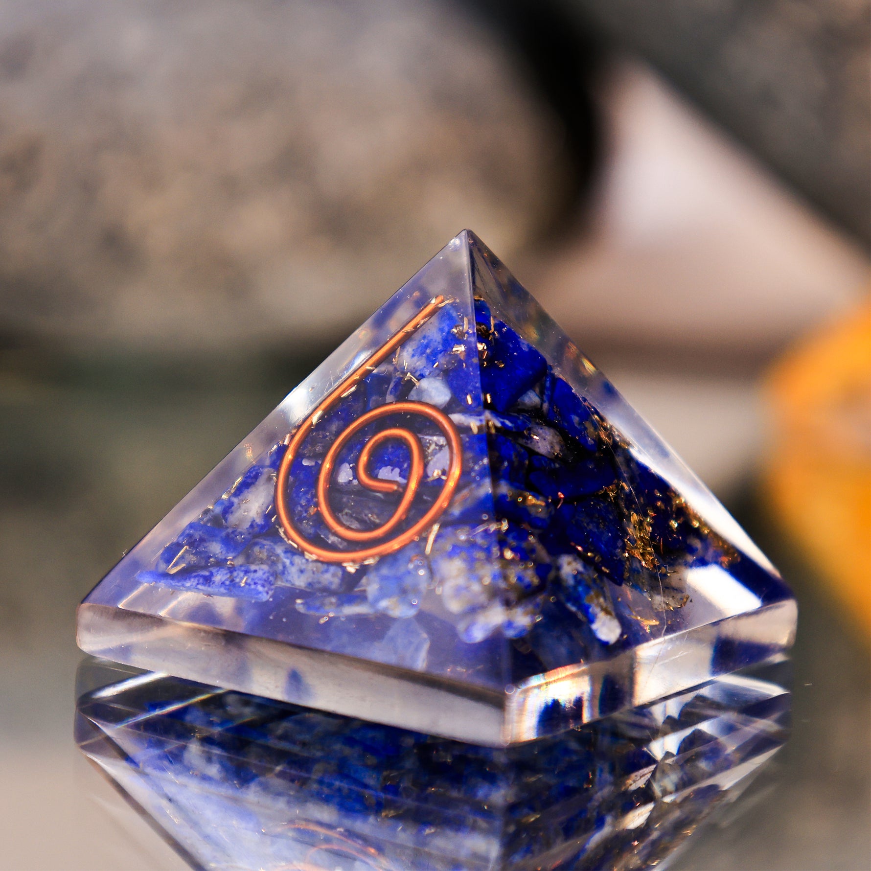 Lapis Lazuli Pyramid - Abhimantrit