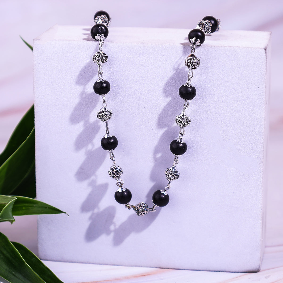Karungali Mala with Om Beads