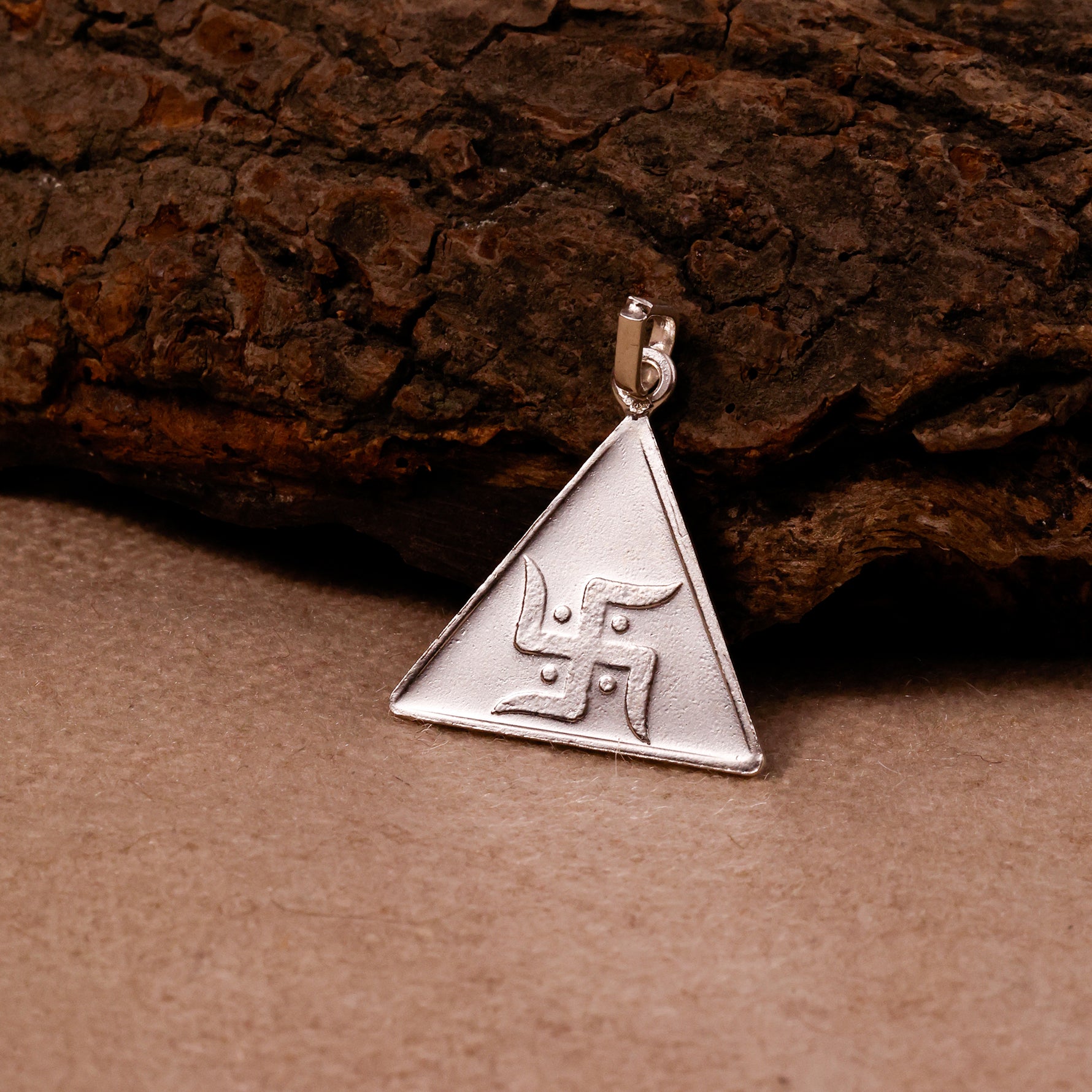 Trishakti Silver Surya Budh Yantra Pendant - Abhimantrit