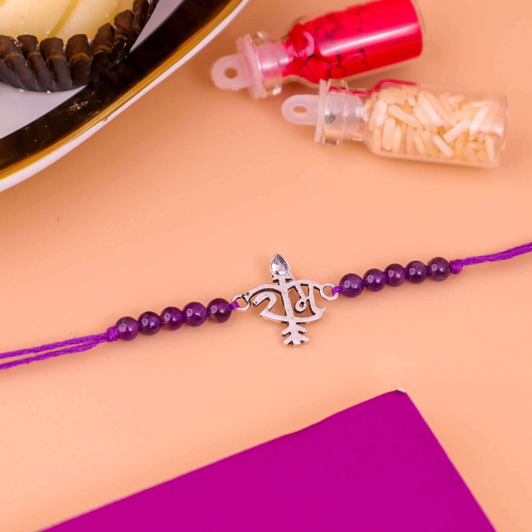 92.5 Pure Silver Ram Rakhi - Abhimantrit & Certified