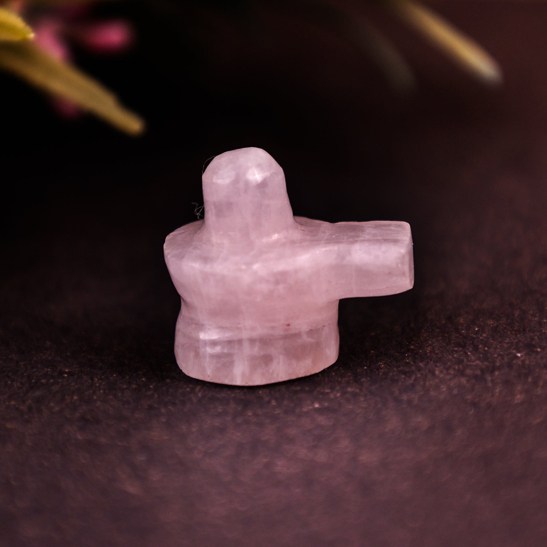 Rose Quartz Shivling Idol - Abhimantrit