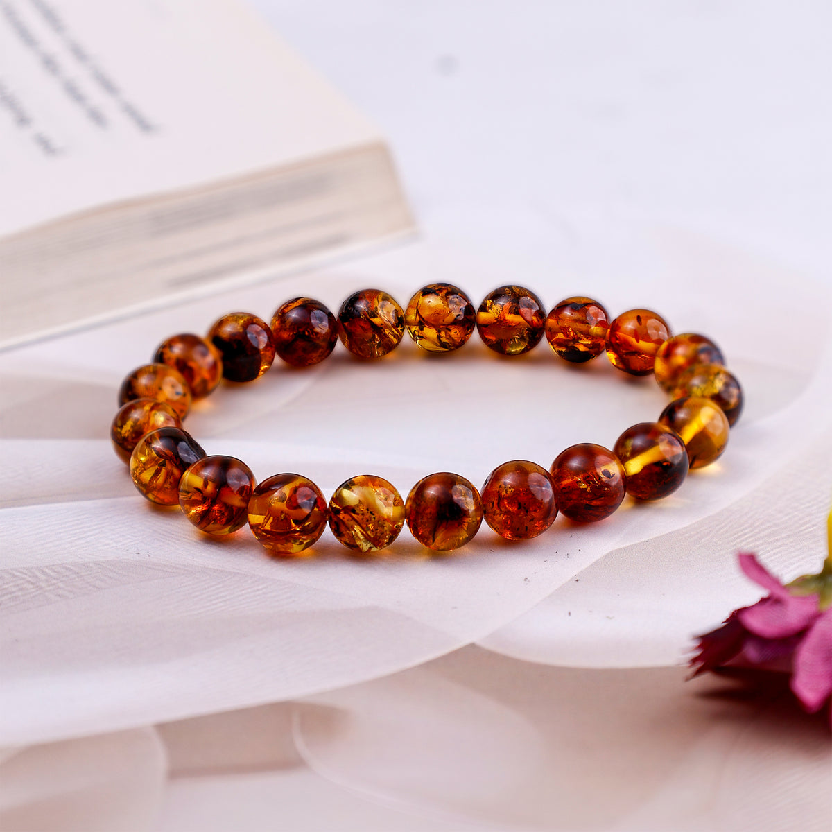 Amber Bracelet - Abhimantrit & Certified