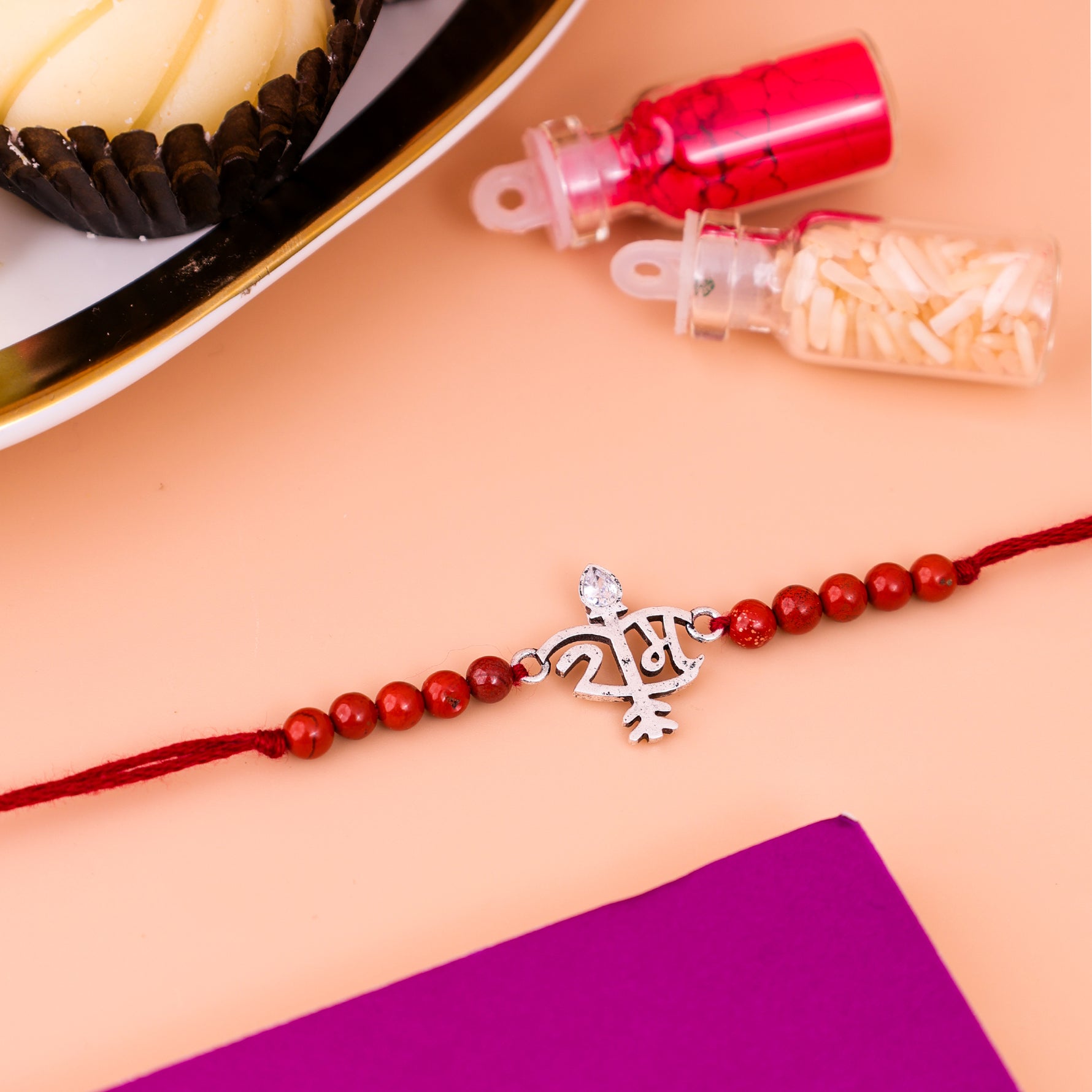 92.5 Pure Silver Ram Rakhi - Abhimantrit & Certified