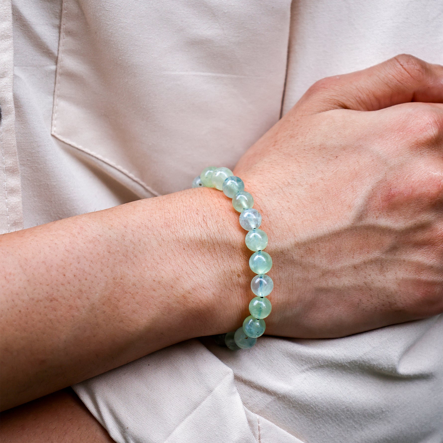 Prehnite Bracelet (Star) Prehnite Bracelet (Star) - Abhimantrit & Certified