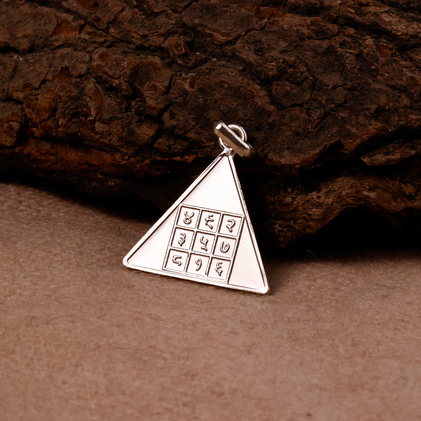 Surya Pyra Yantra Silver Pendant - Abhimantrit