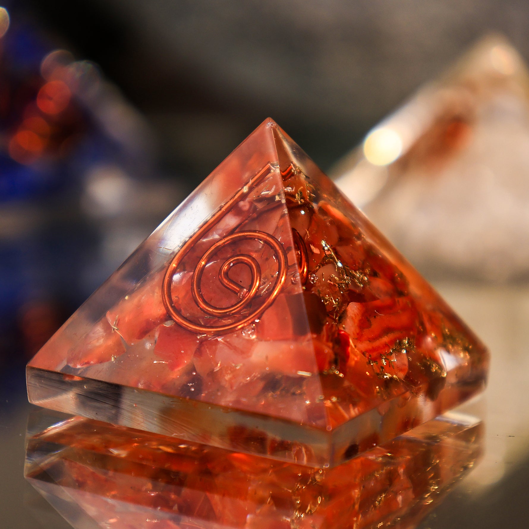 Carnelian Pyramid - Abhimantrit