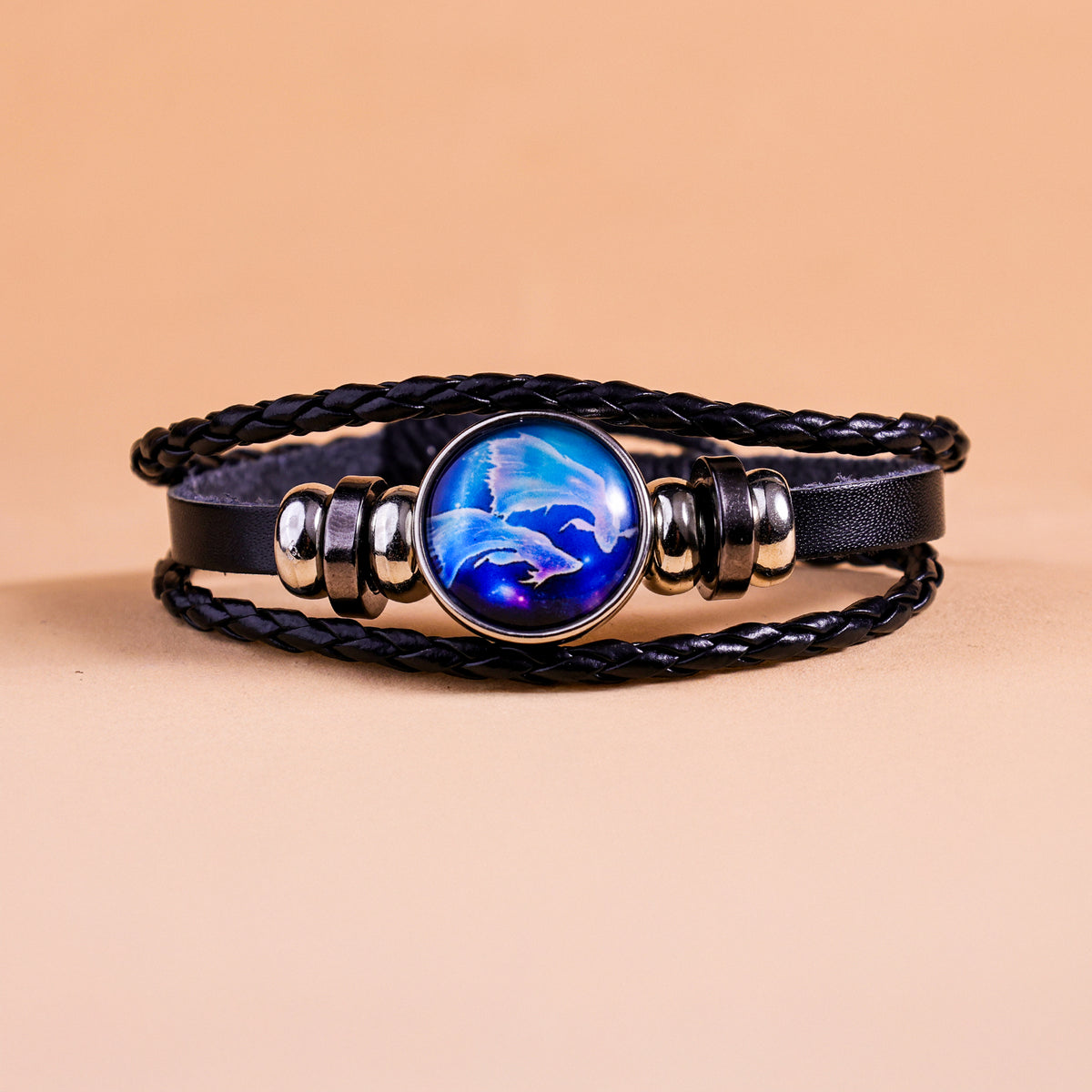 Pisces Leather Bracelet
