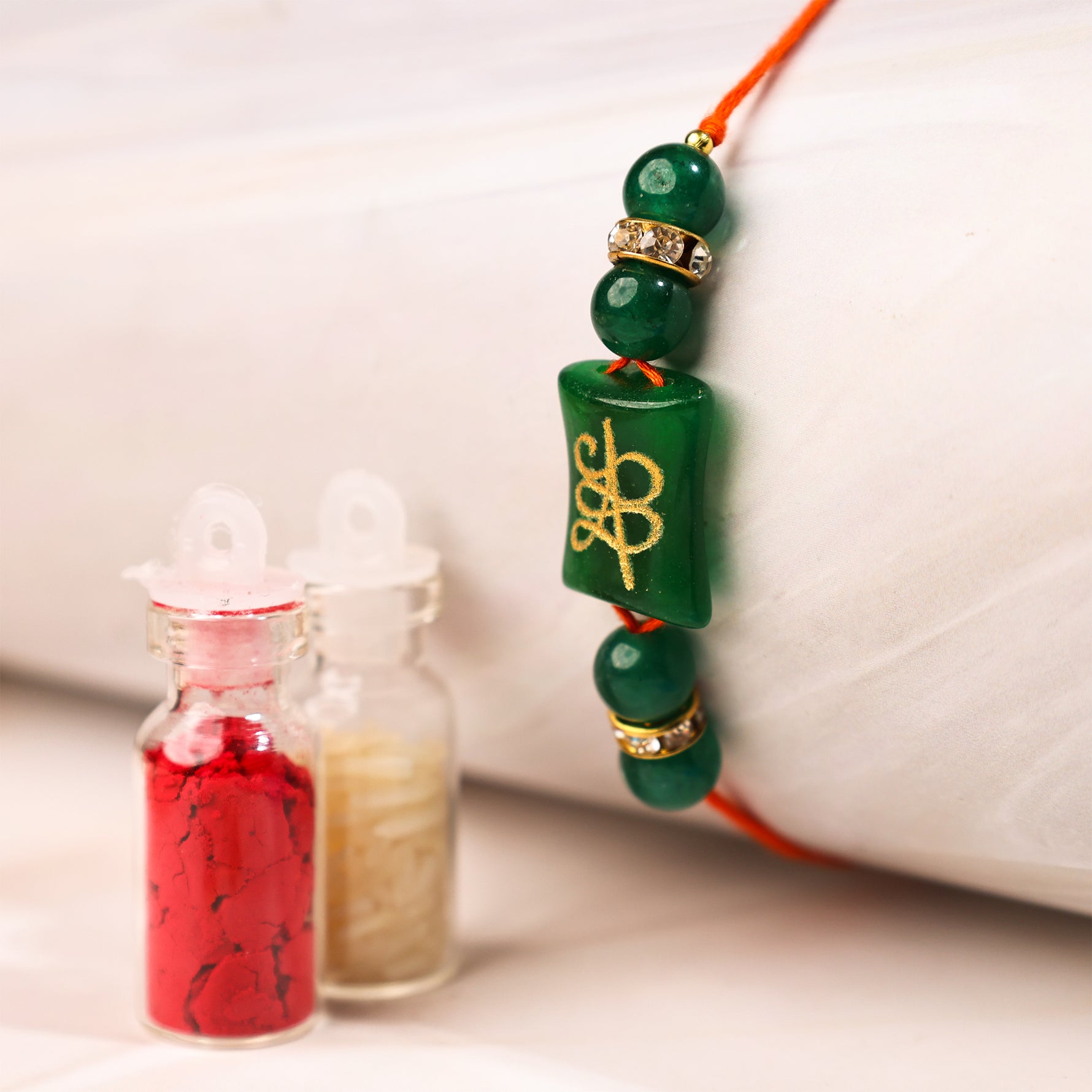 Money Coin Reiki Symbol Rakhi (1 Piece) - Abhimantrit