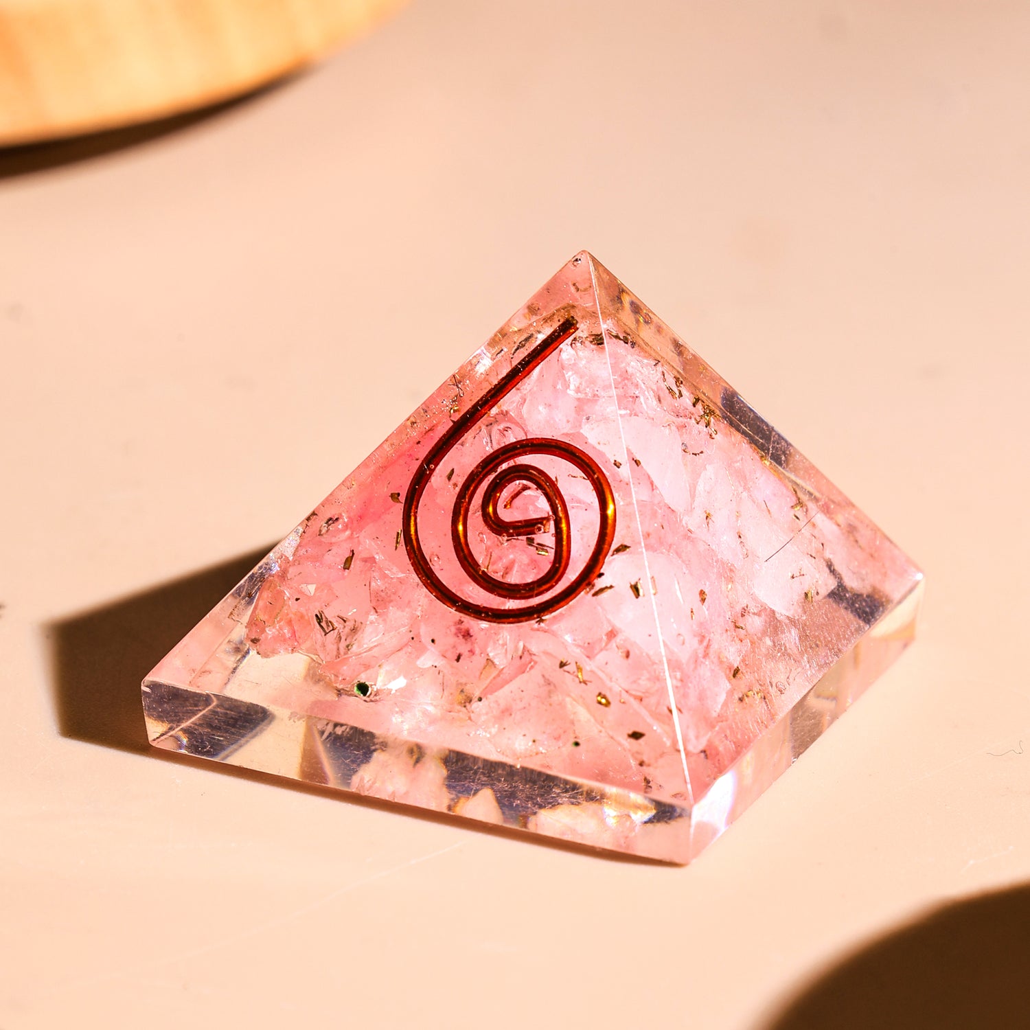 Rose Quartz Pyramid - Abhimantrit