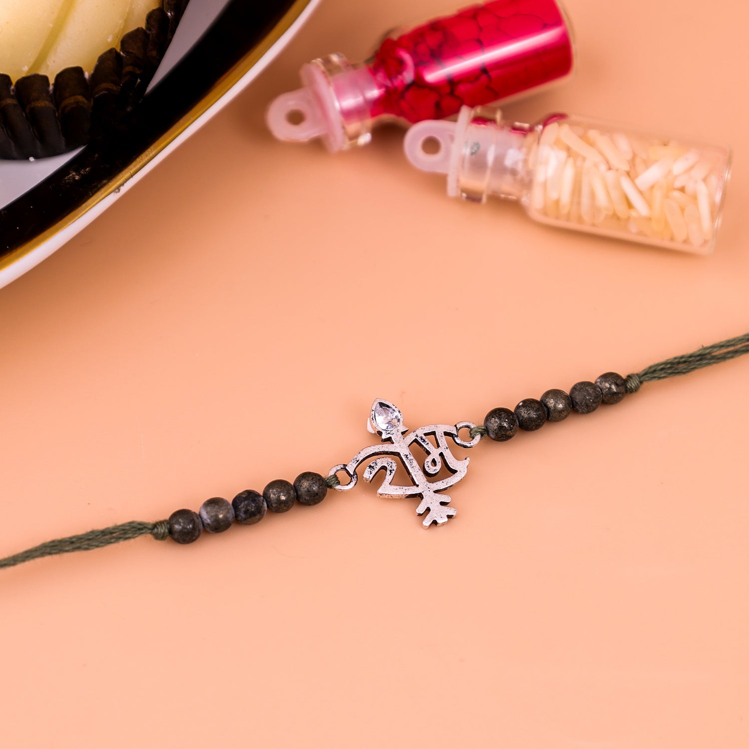 92.5 Pure Silver Ram Rakhi - Abhimantrit & Certified