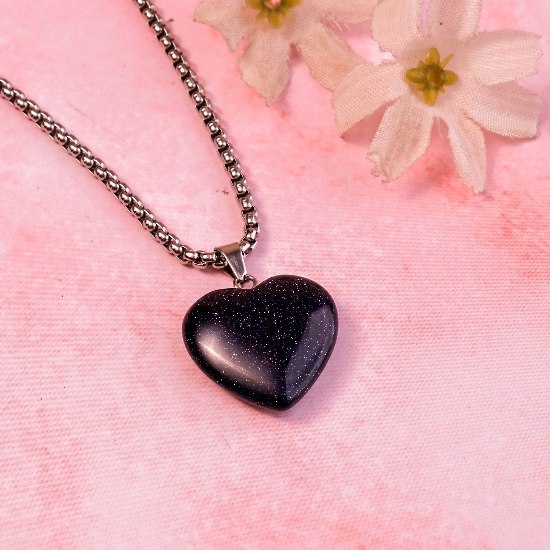 Black Obsidian Heart Pandent - Abhimantrit & certified